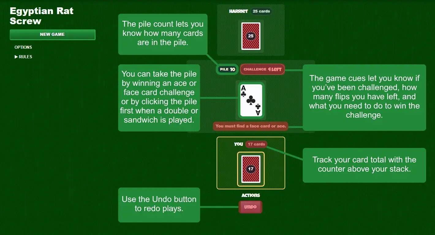 Egyptian Rat Screw card game rules