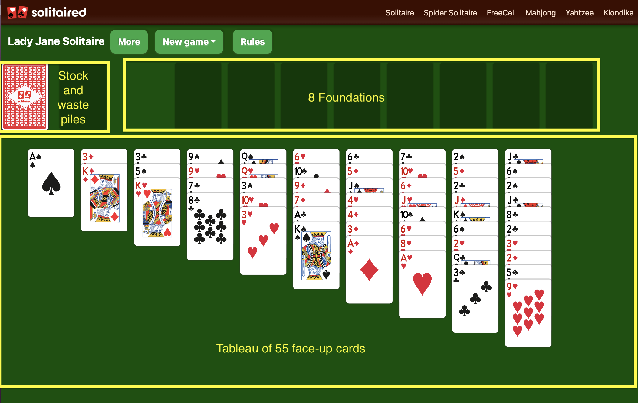 Lady Jane Solitaire - Play Online & 100% Free | Solitaired.com Lady Jane Solitaire - Play Online & 100% Free | Solitaired.com