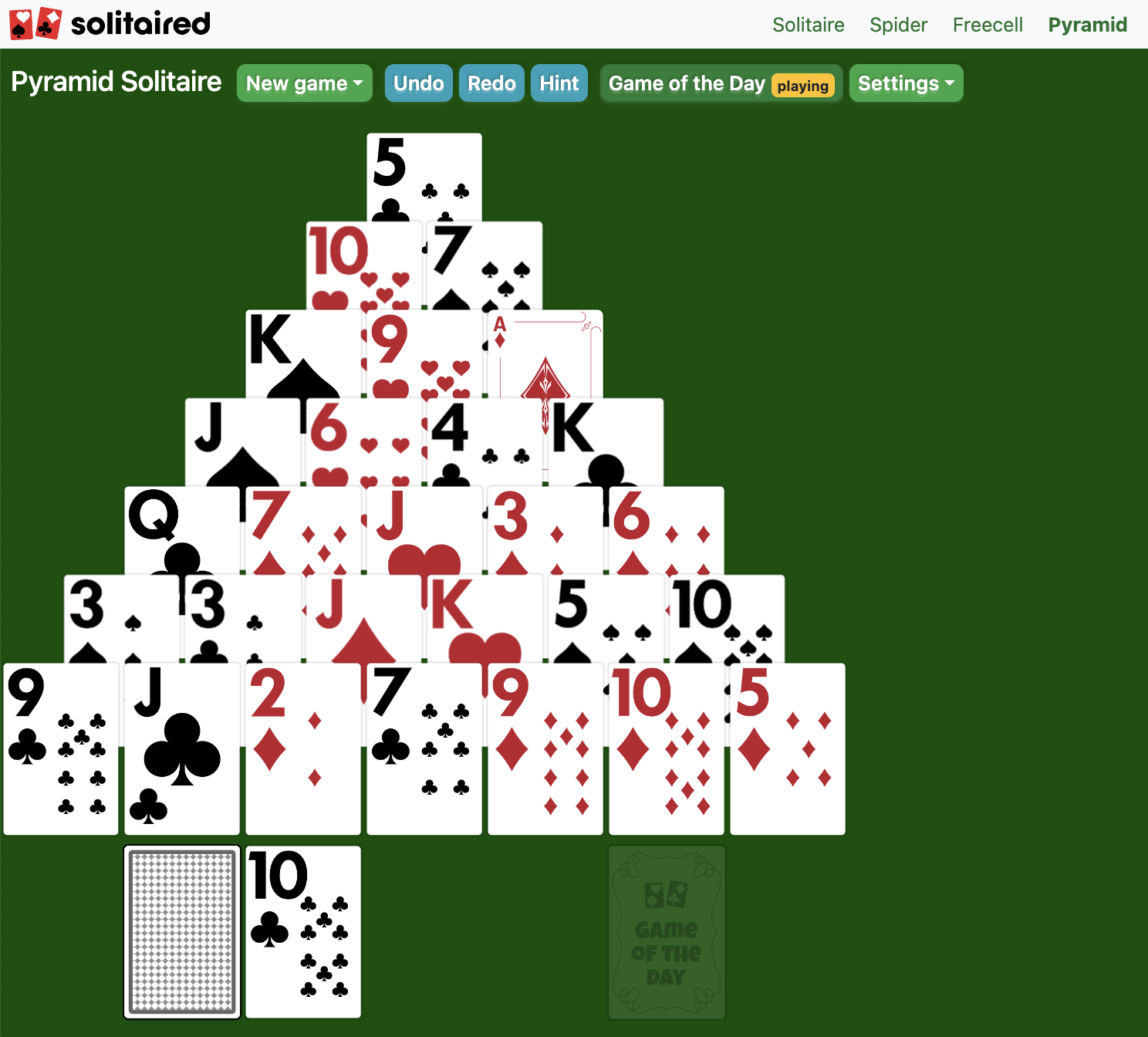 Pyramid Solitaire - Play Online