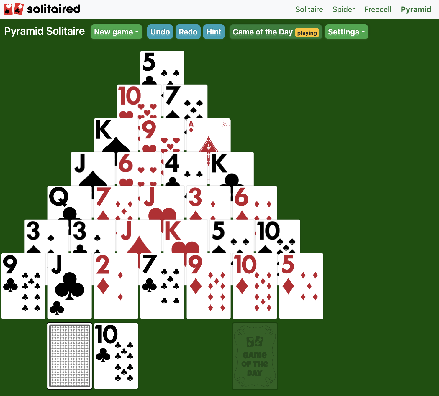 Pyramid Solitaire Play Free Online