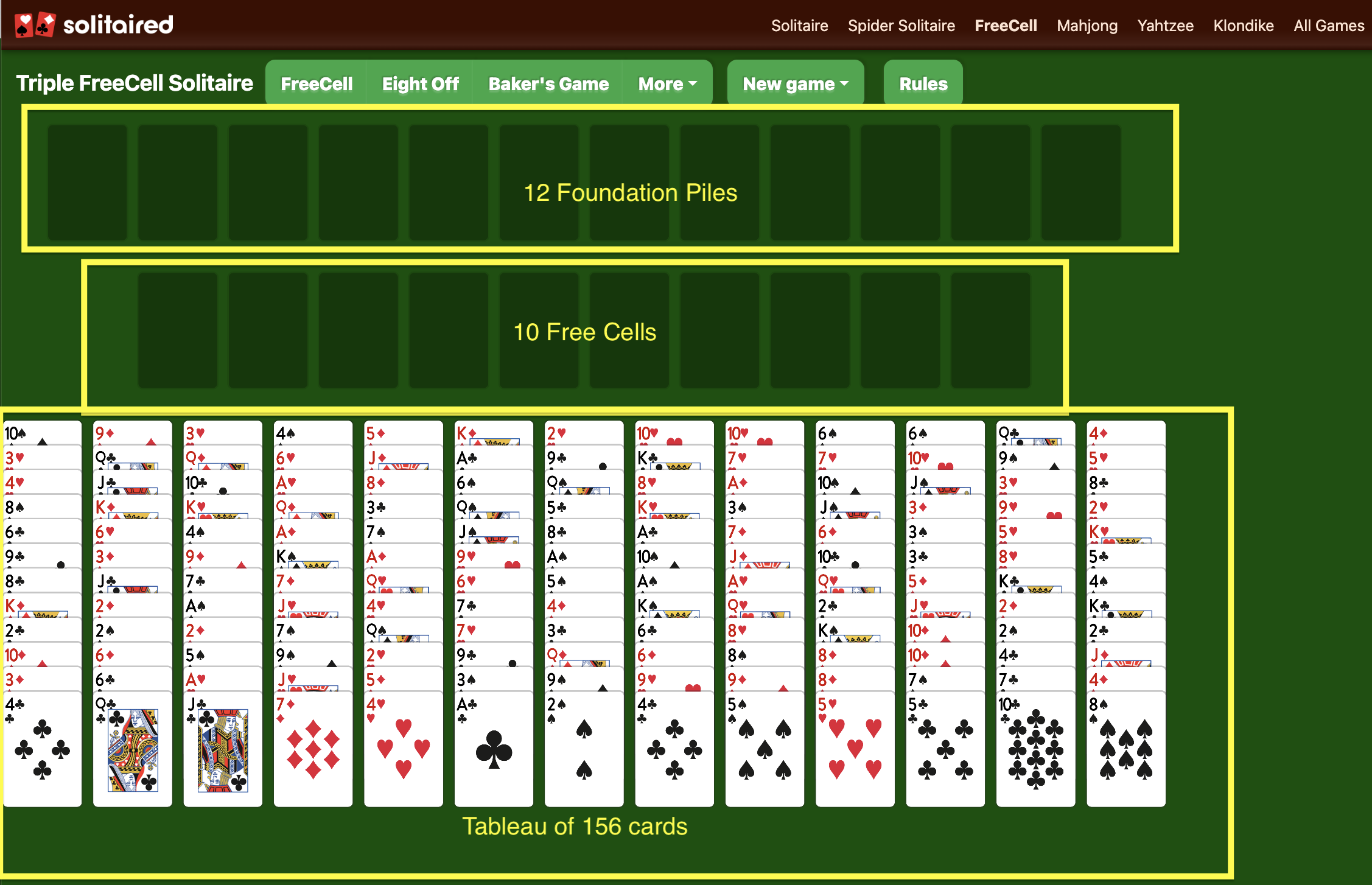 Triple FreeCell Solitaire - Play Online & 100% Free | Solitaired.com Triple FreeCell Solitaire - Play Online & 100% Free | Solitaired.com