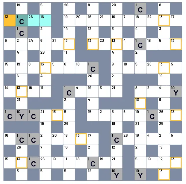 Codewords Game Screenshot from Arkadium