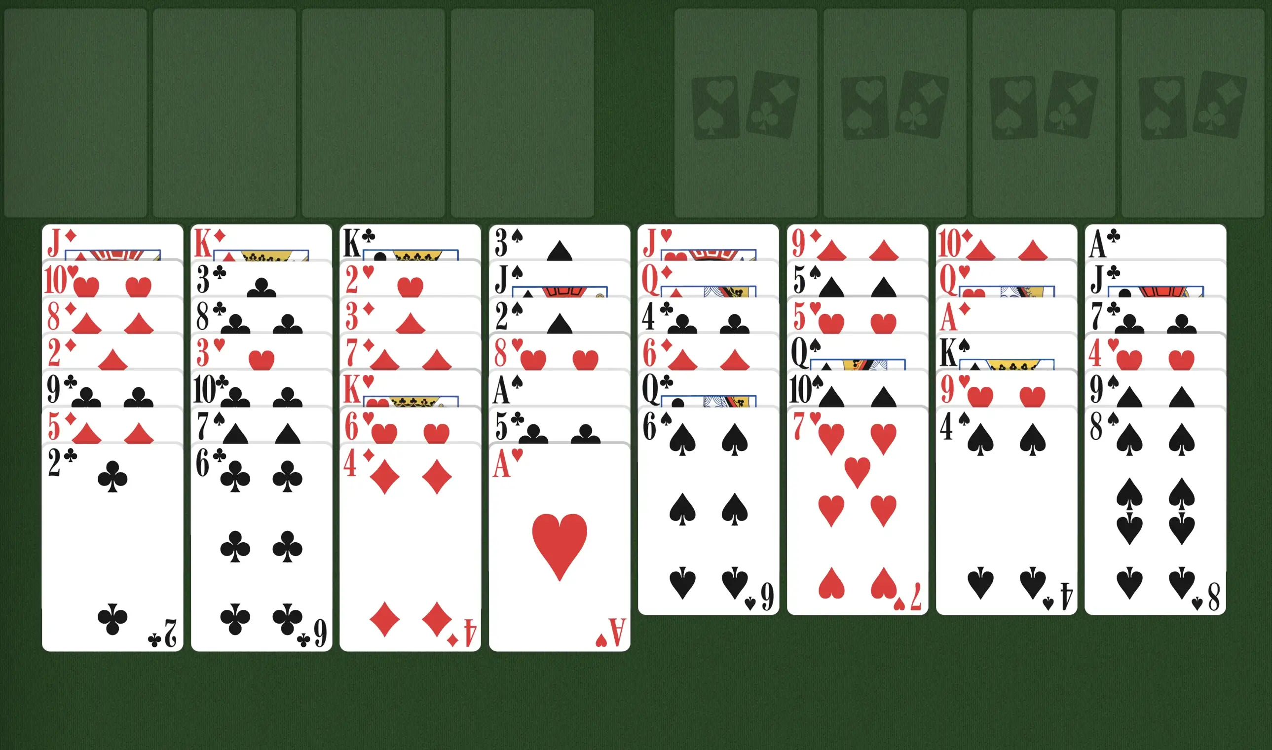 FreeCell Game Board