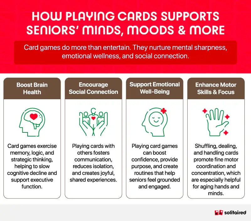 How playing cards supports seniors’ cognitive, emotional and physical health