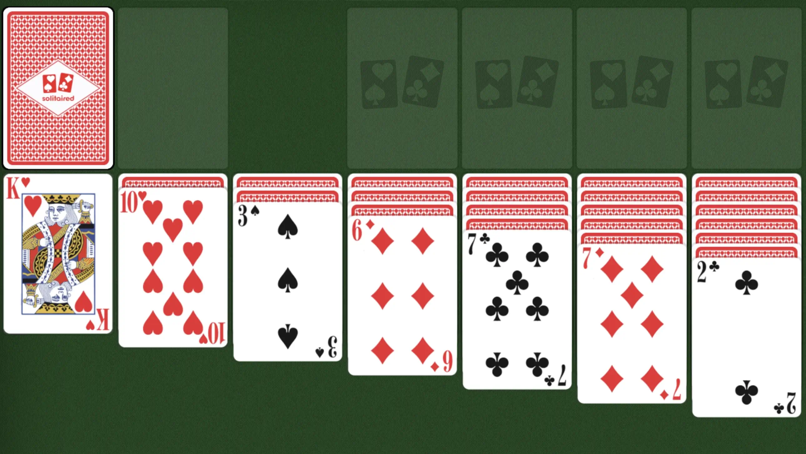 Solitaire (Klondike) Game Board