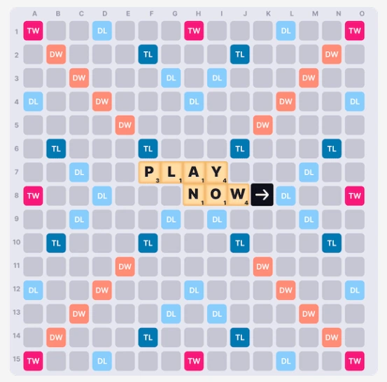 Scrabble Game Screenshot from PlayScrabble.com