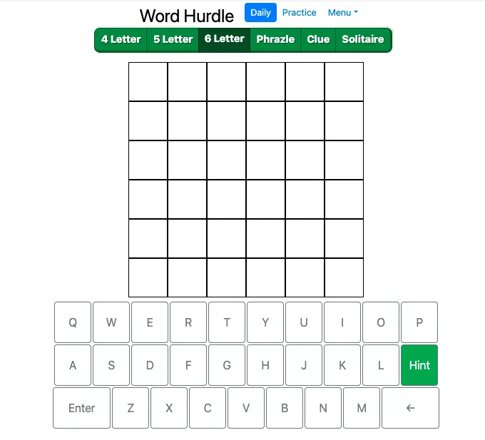 Word Hurdle Screenshot from Solitaired